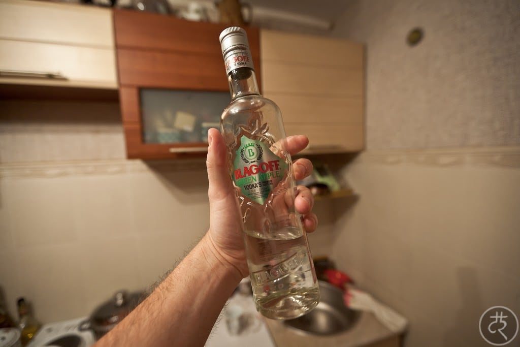 Blagoff Green Apple vodka review