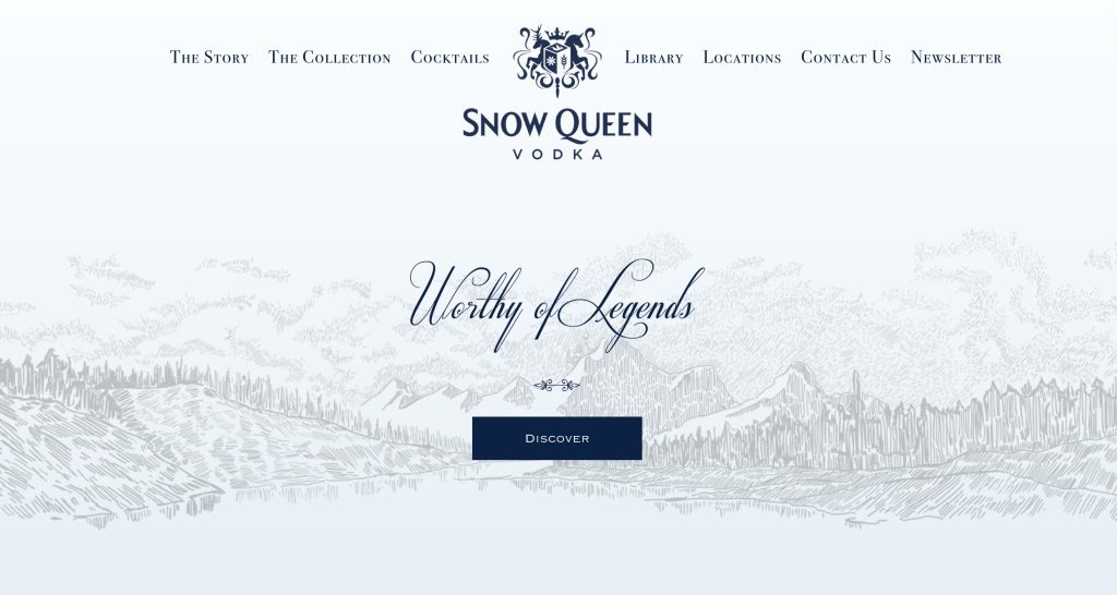 Snow Queen vodka website