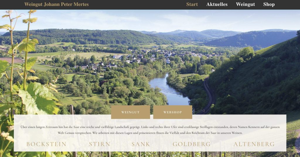 Weingut Mertes Website
