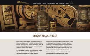 Dębowa Polska vodka website