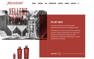 Xellent vodka website